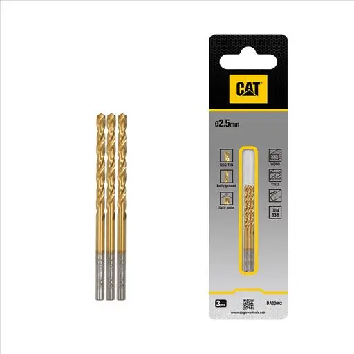 CAT Títaníumhúðaður bor 2.5x57mm (3pk)