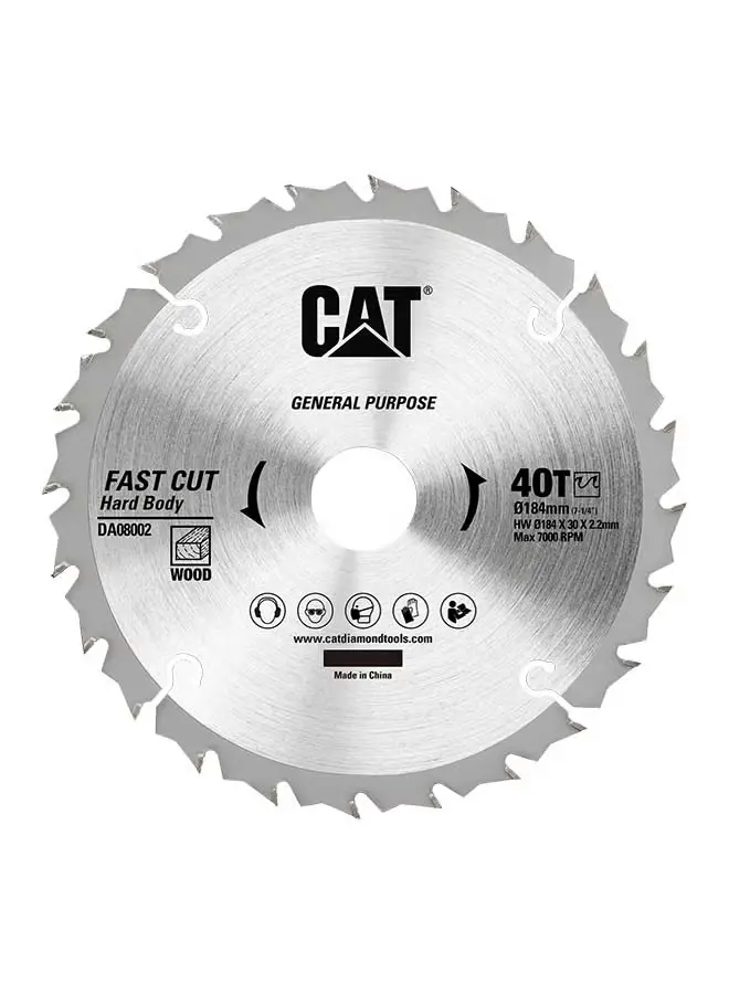 CAT Hjólsagarblað 184x30mm 40T (Viður)